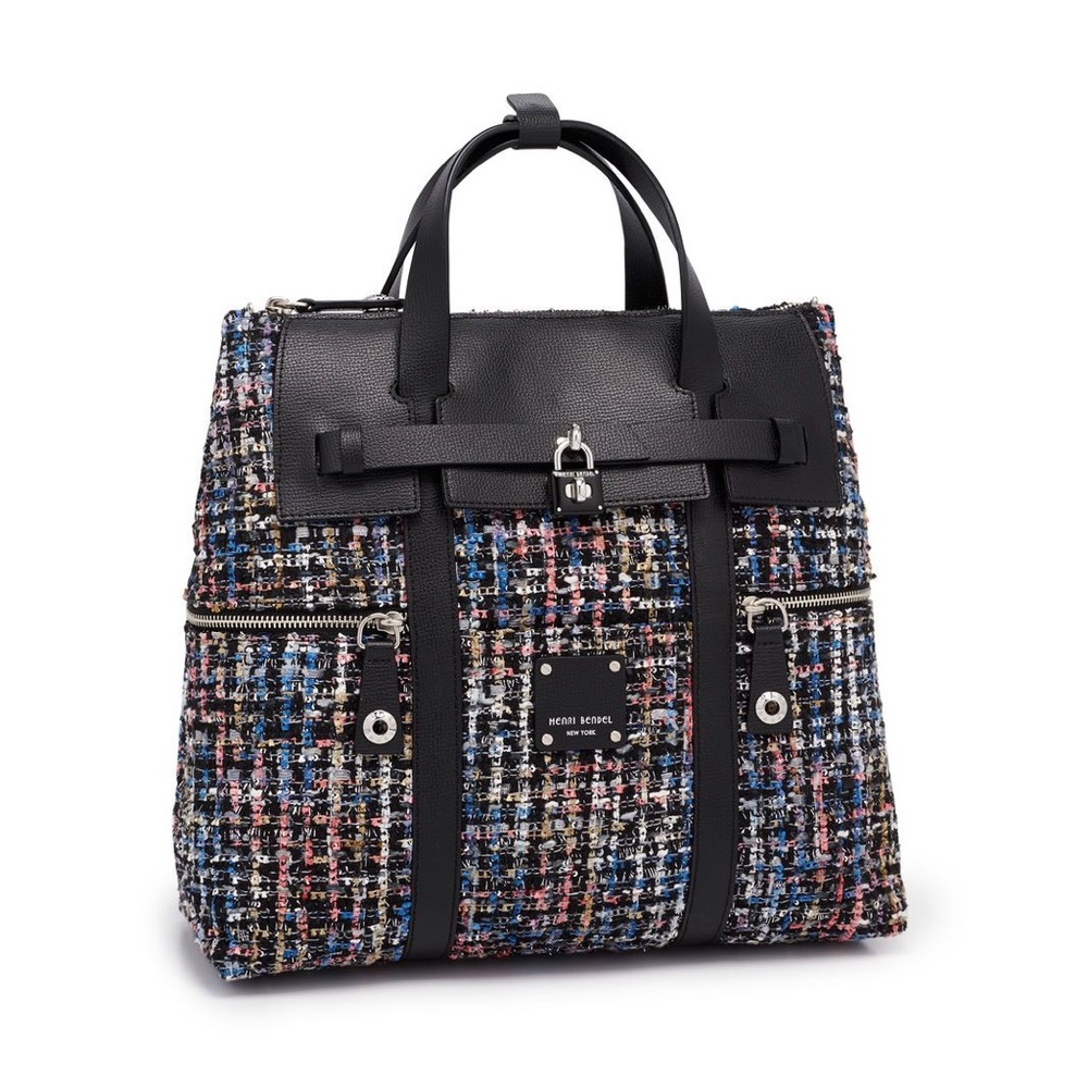 Henri Bendel Jetsetter Tweed Backpack
